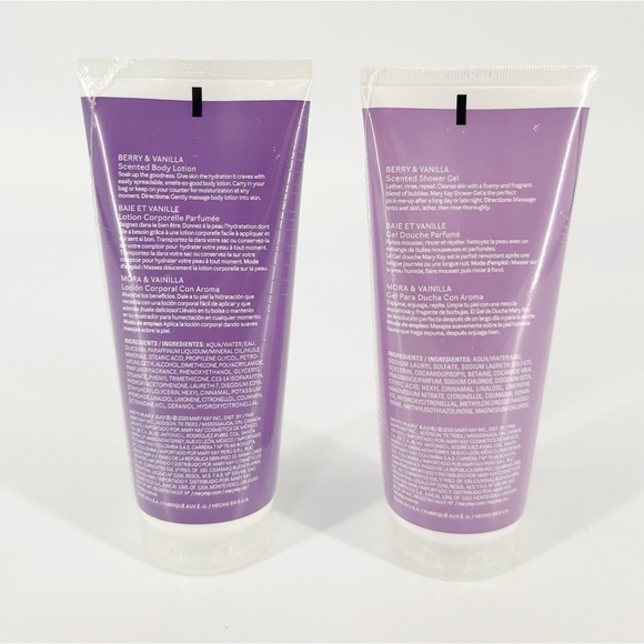 NEW Mary Kay ~ Berry & Vanilla Body Lotion & Shower Gel Set - Picture 3 of 4